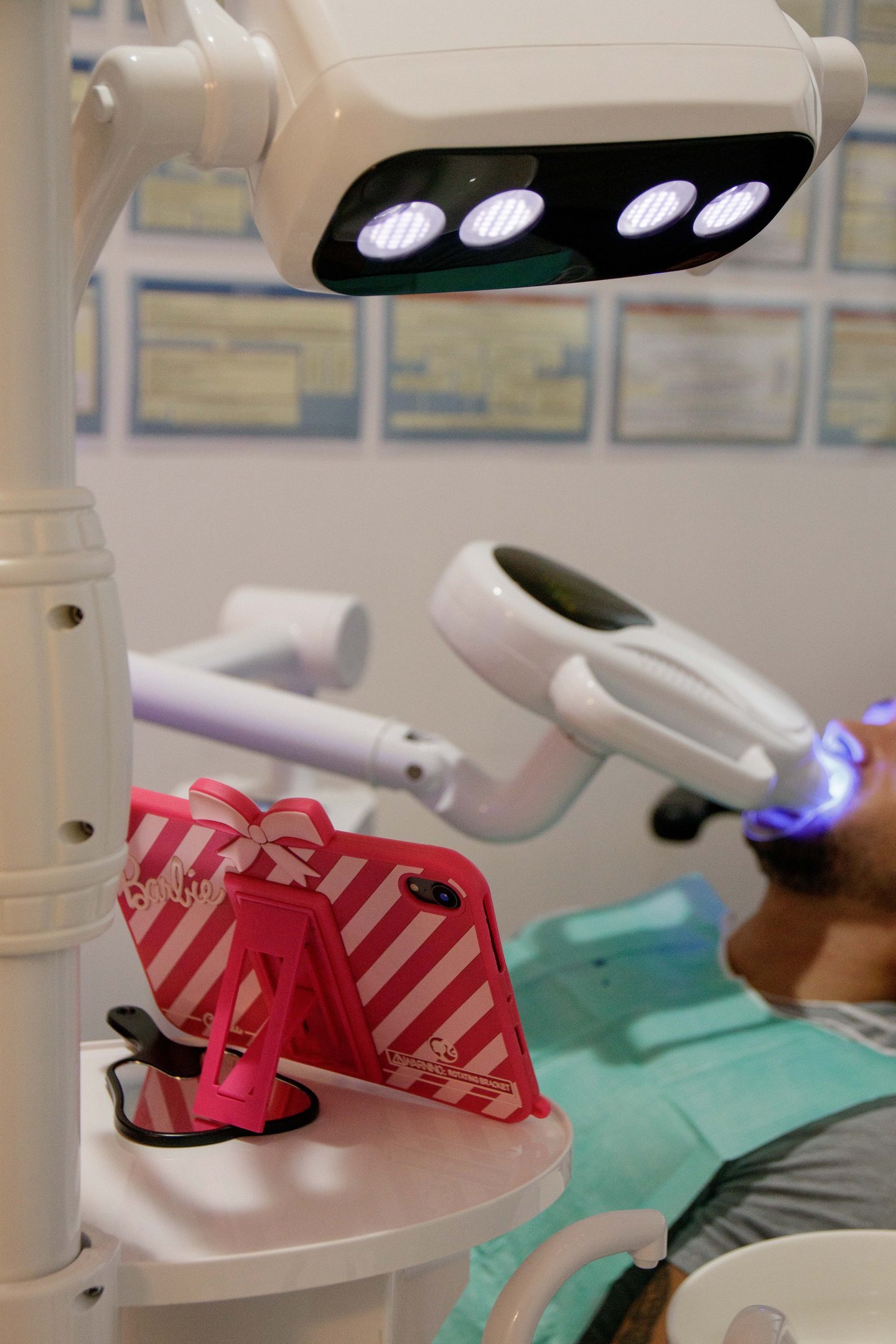 Dental Teeth Whitening treatment in Dental Chair